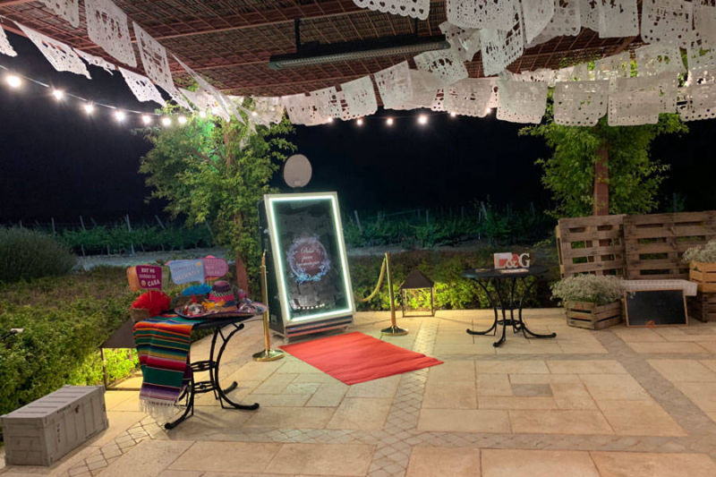 Fotomaton para Bodas en Exterior